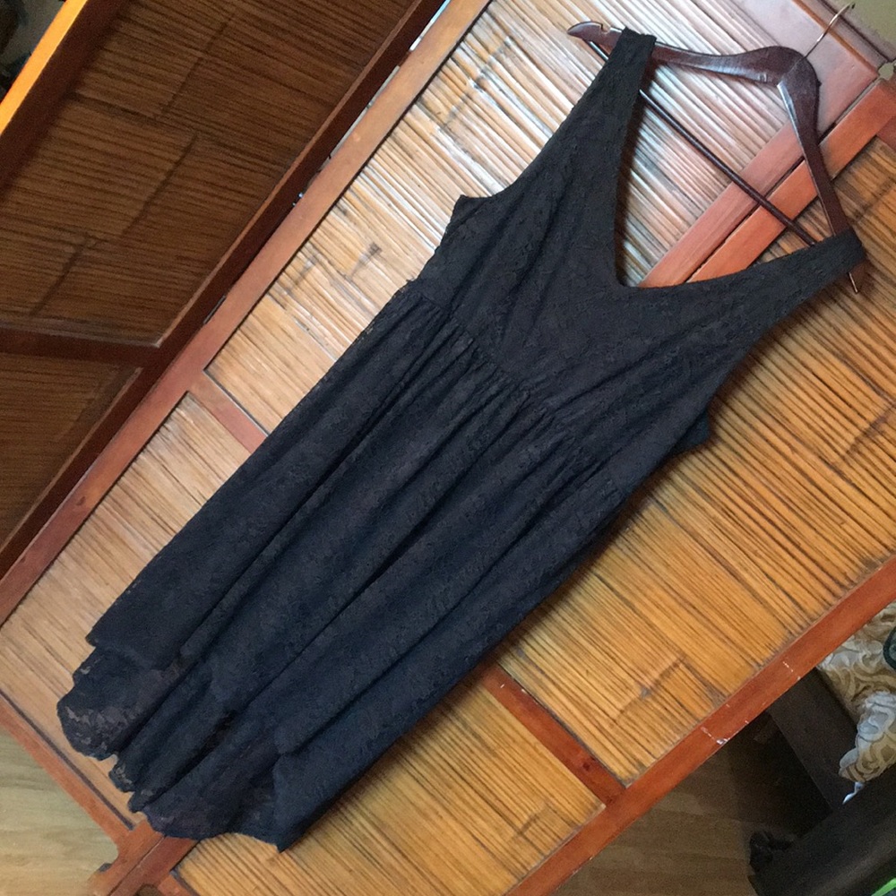 Elegant Black Lace High/Low Dress by Torrid Size 2